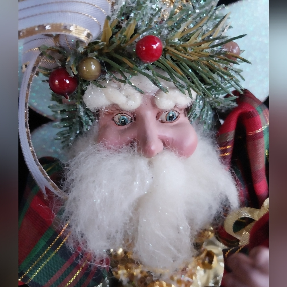 Mark Roberts Christmas Fairy Elf Blue Twinkling Eyes with Bells on - Picture 5 of 13